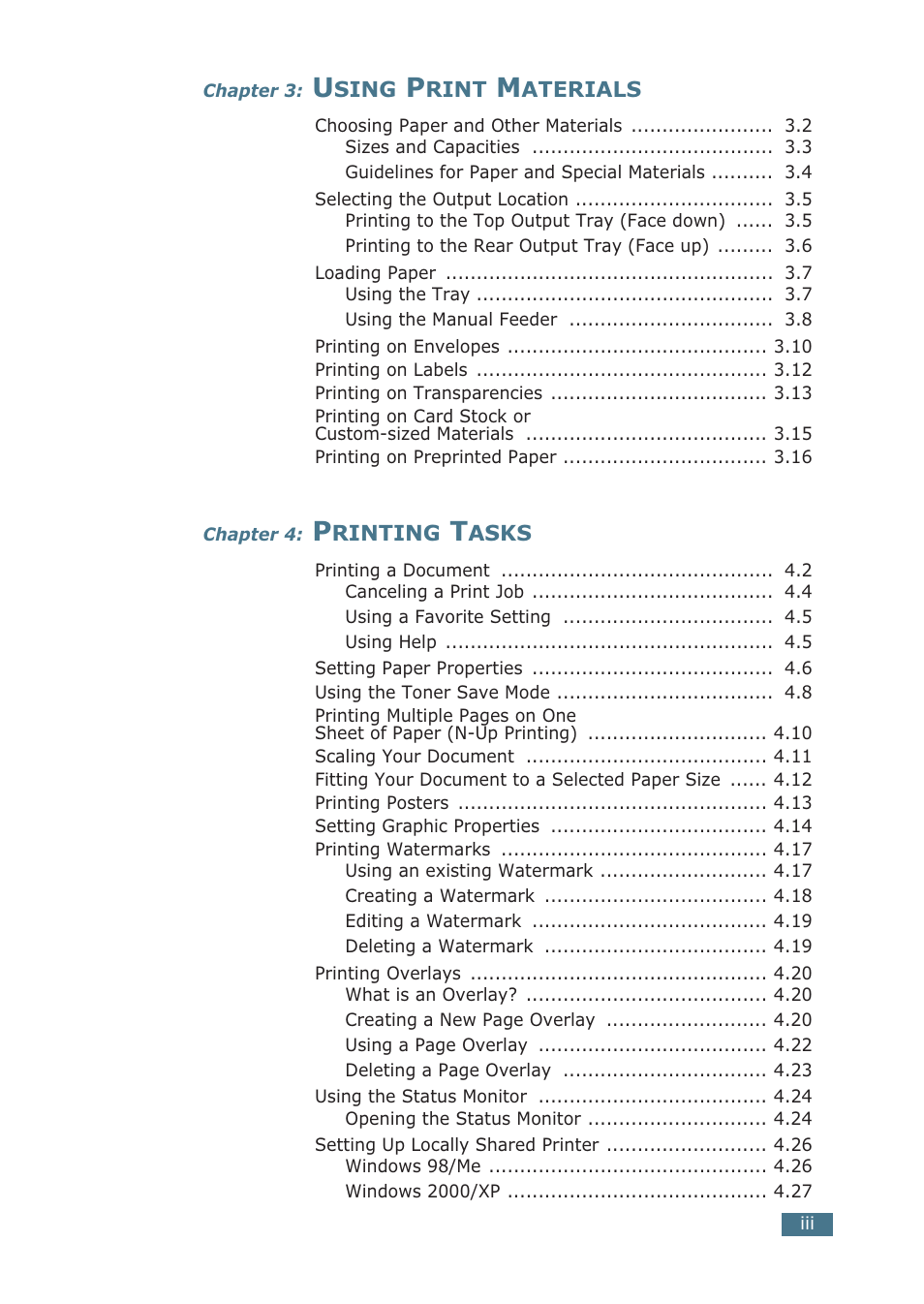 Samsung ML-1510 User Manual | Page 4 / 134