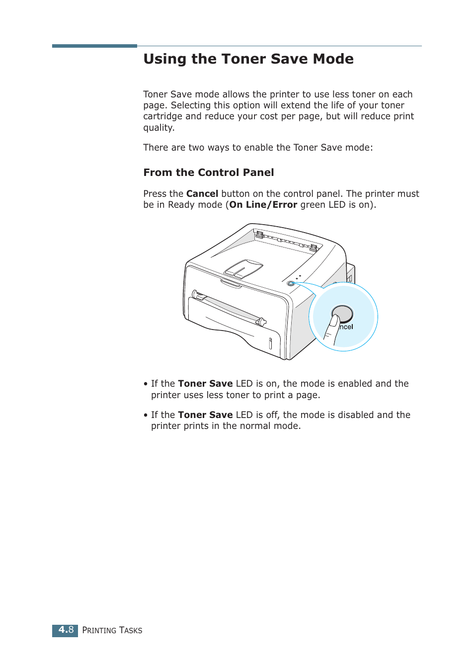 Using the toner save mode | Samsung ML-1510 User Manual | Page 63 / 134