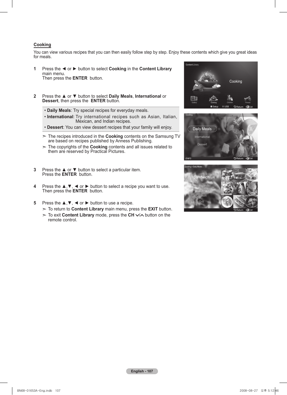 Samsung 760 Series User Manual | Page 107 / 282