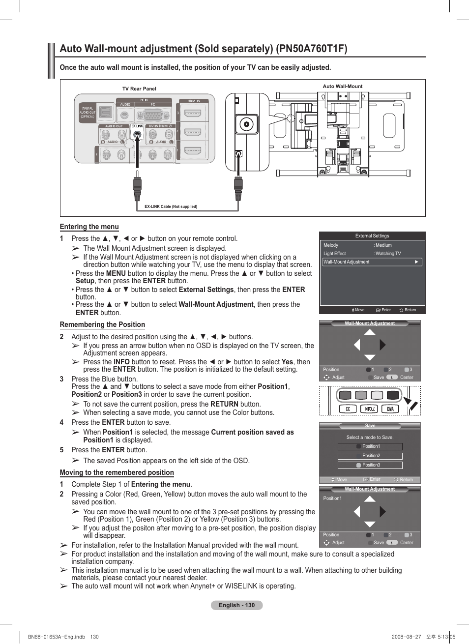 Samsung 760 Series User Manual | Page 130 / 282