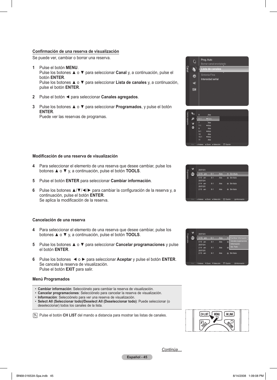 Continúa | Samsung 760 Series User Manual | Page 189 / 282