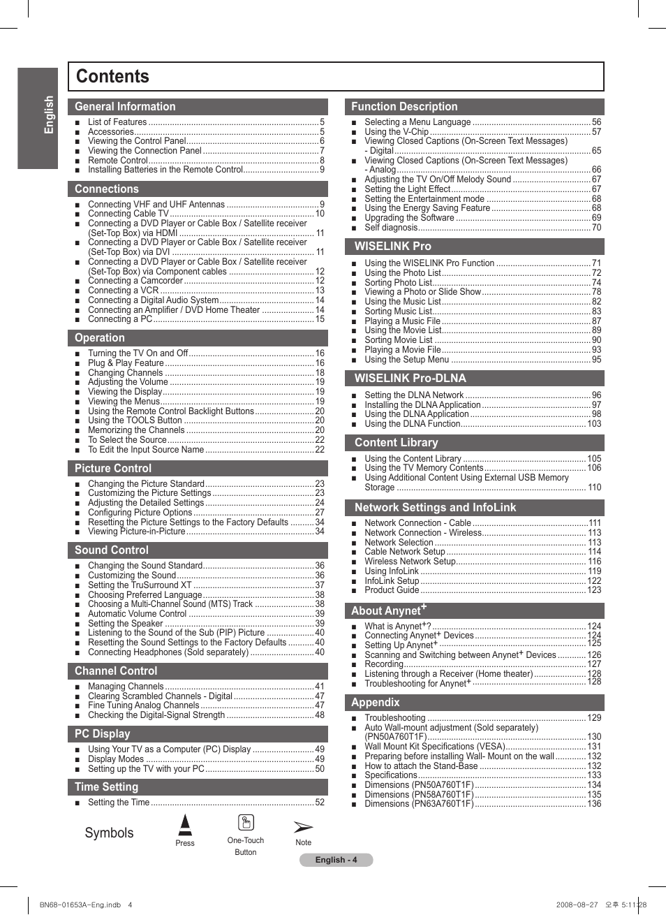 Samsung 760 Series User Manual | Page 4 / 282