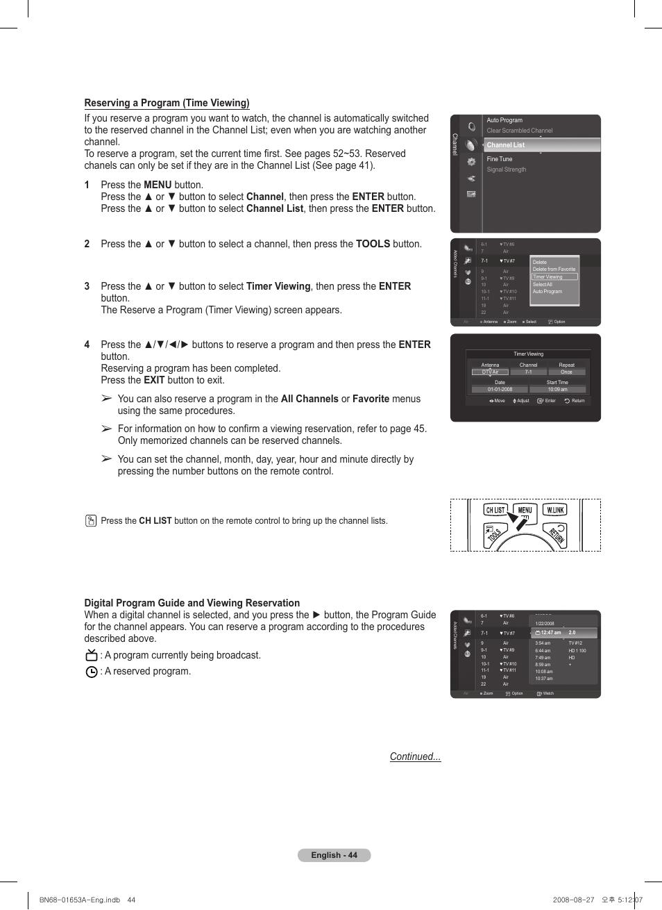 Samsung 760 Series User Manual | Page 44 / 282