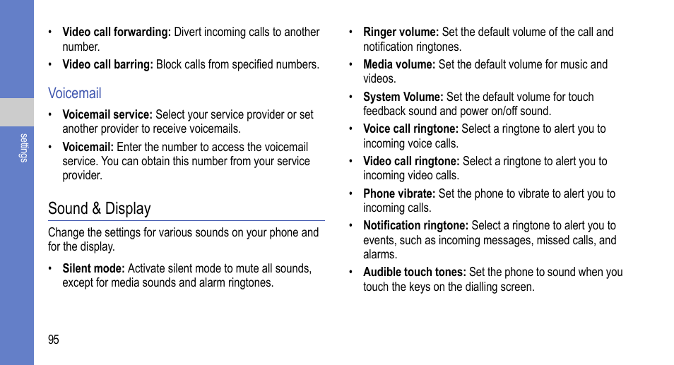 Sound & display | Samsung 07272010 User Manual | Page 106 / 139