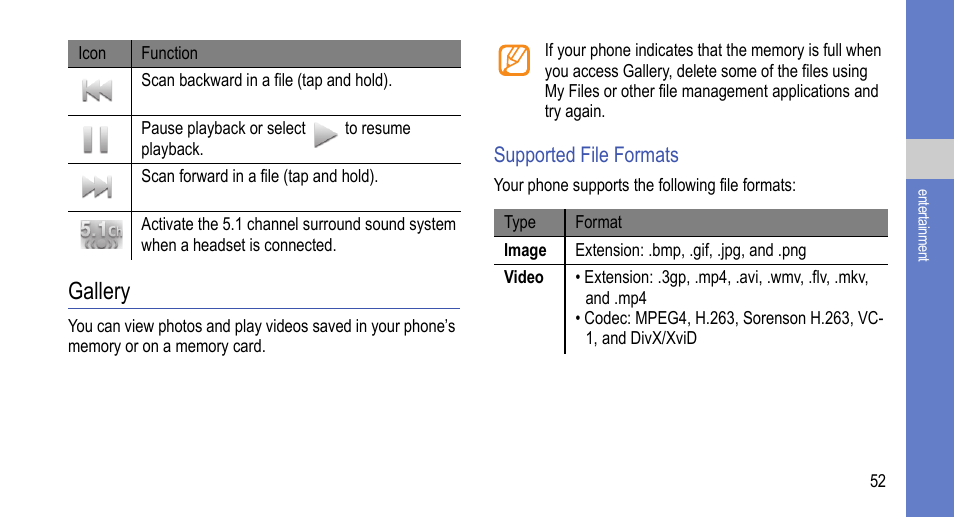 Gallery | Samsung 07272010 User Manual | Page 63 / 139