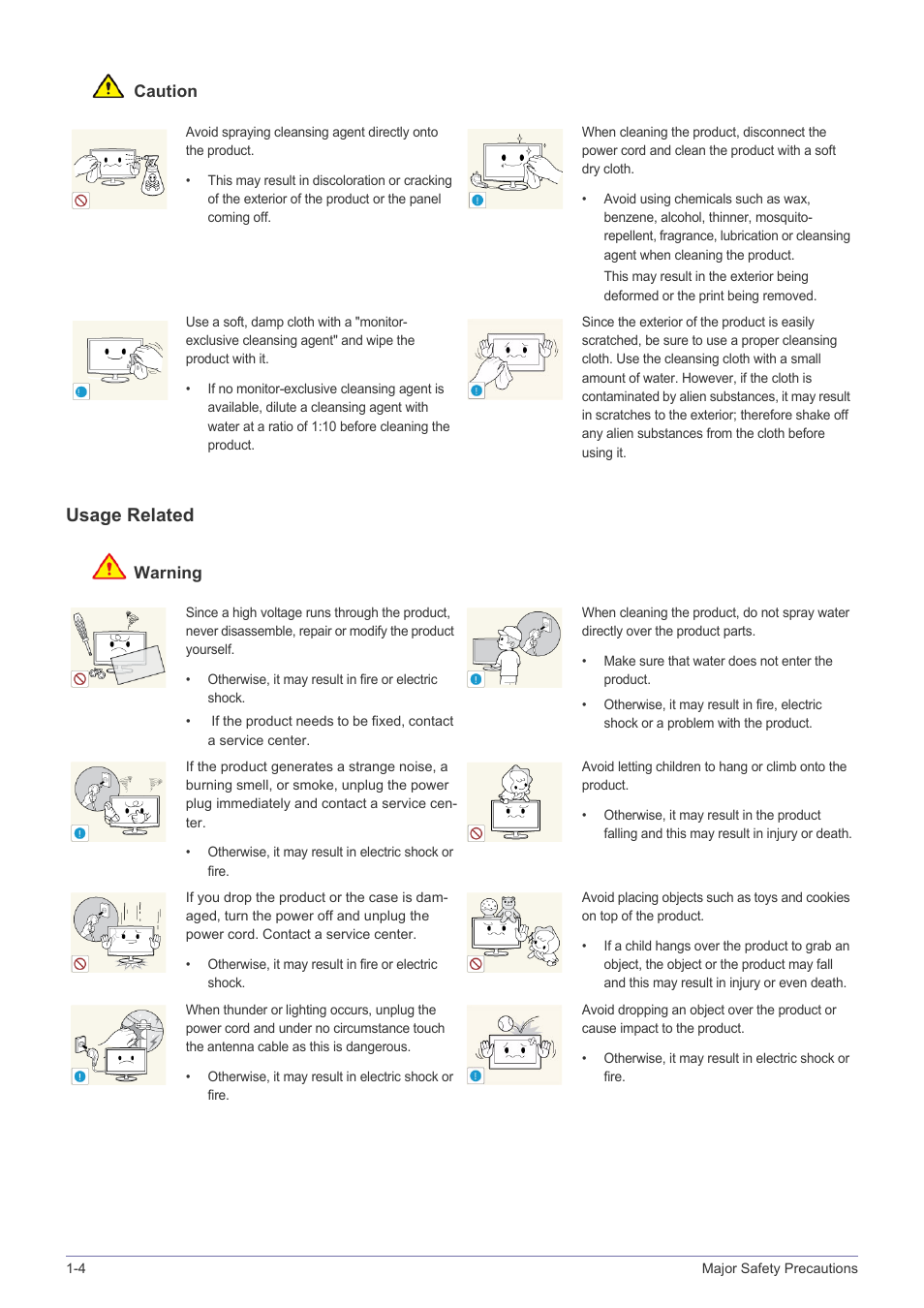 Usage related | Samsung S23A350B User Manual | Page 10 / 88