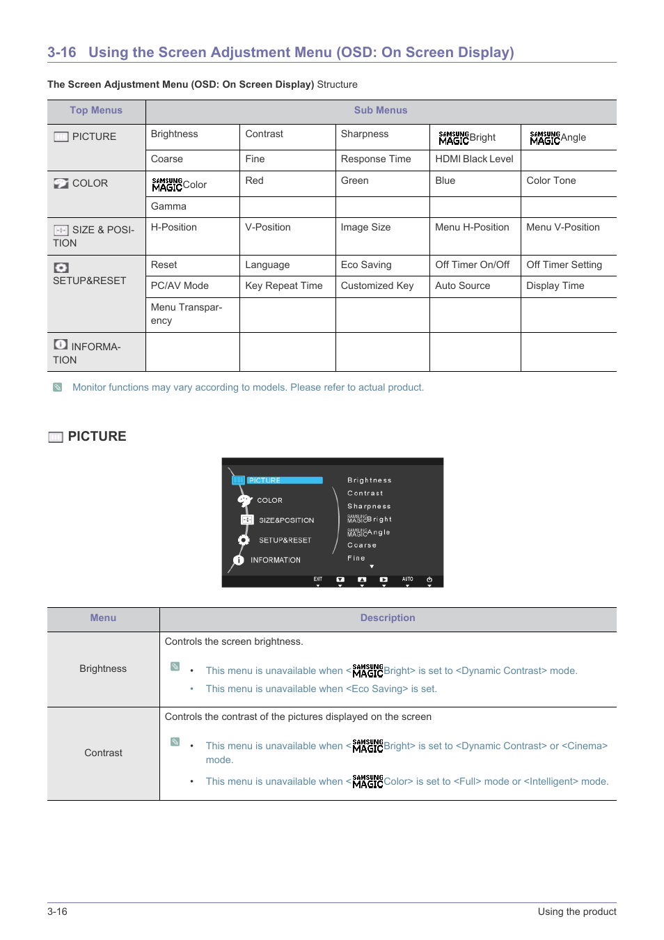 Picture | Samsung S23A350B User Manual | Page 44 / 88