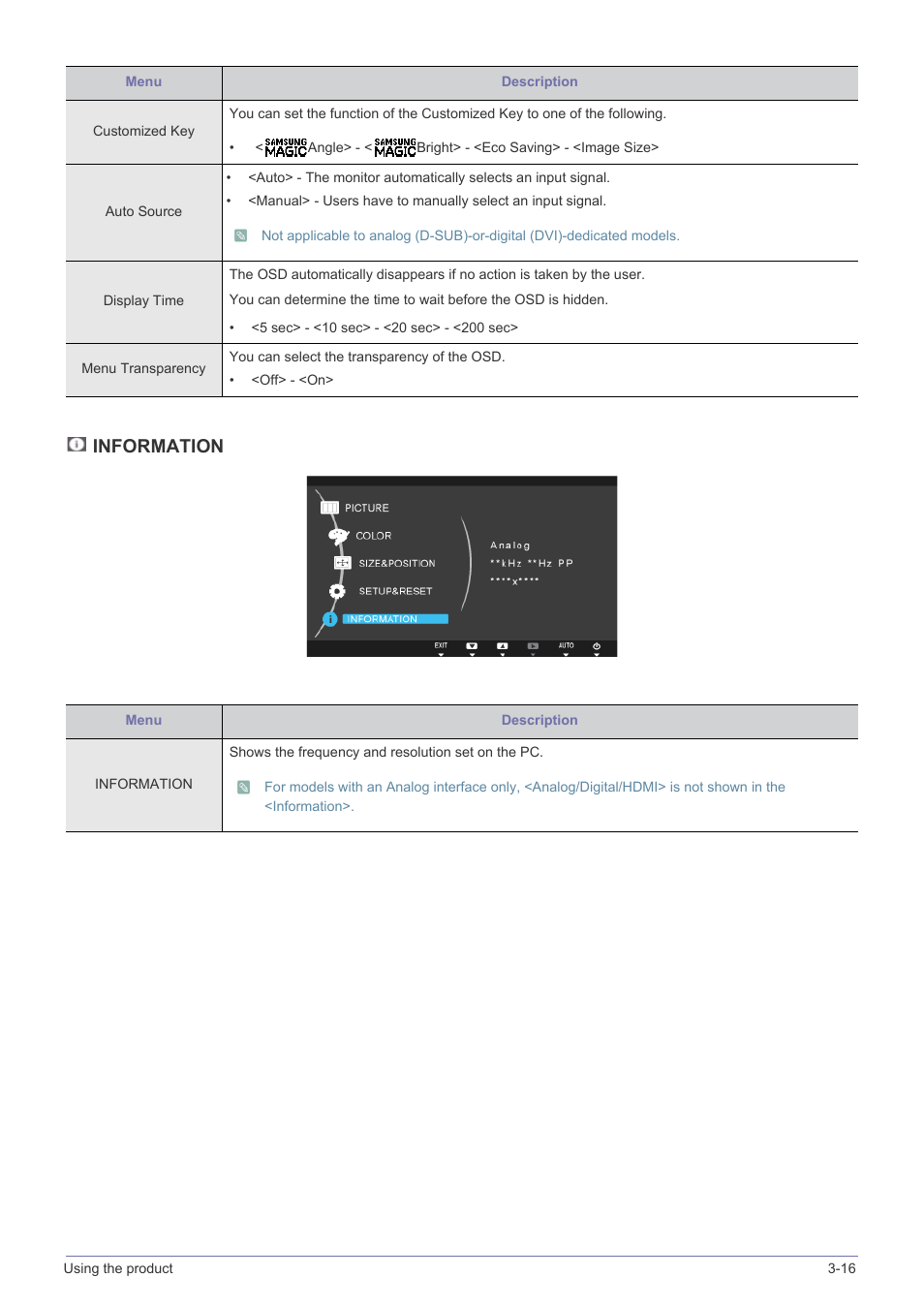 Information | Samsung S23A350B User Manual | Page 51 / 88