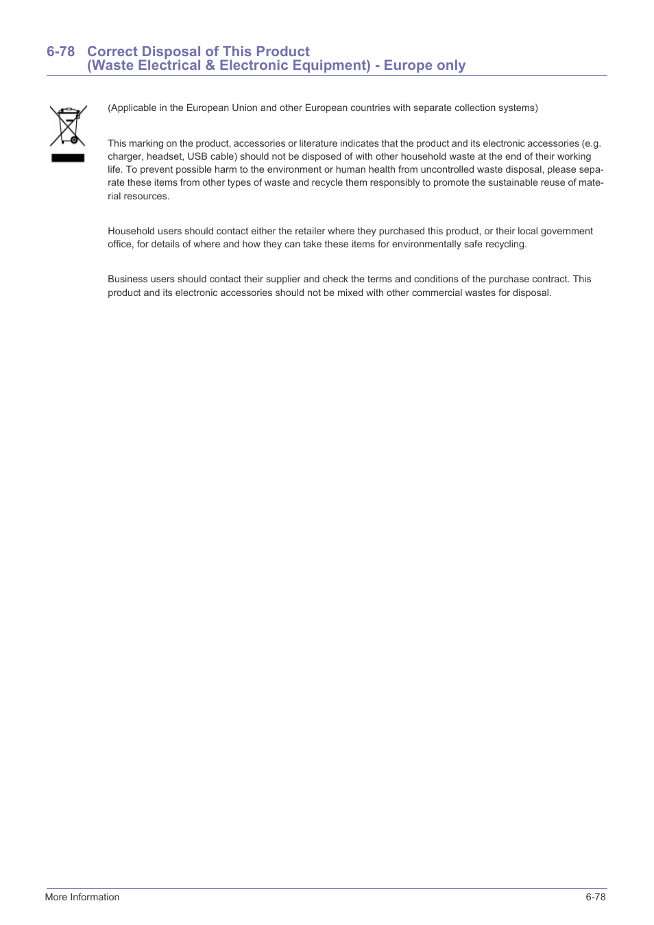 Correct disposal of this product | Samsung B2340 User Manual | Page 181 / 181