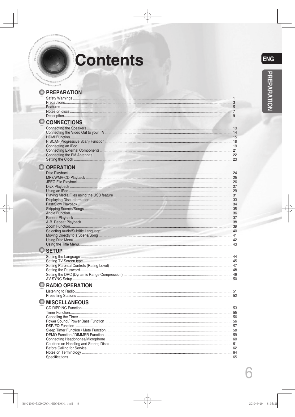 Samsung MM-C430D User Manual | Page 8 / 68