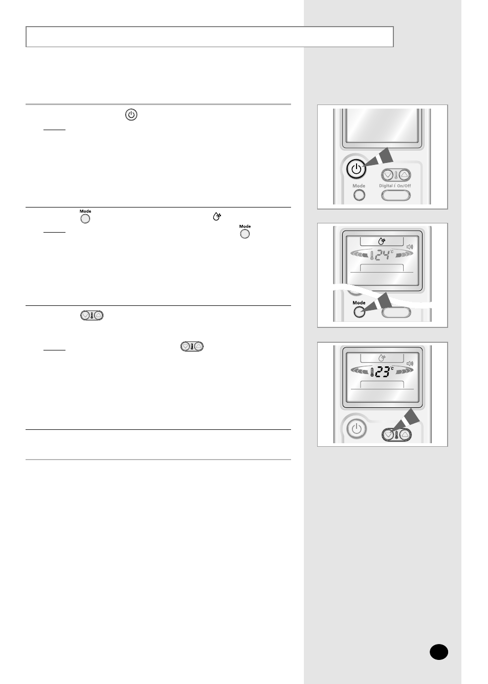 Selecting the dry mode | Samsung AS09CM2X User Manual | Page 11 / 28