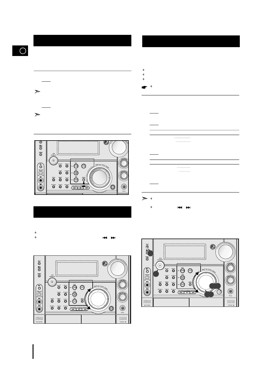 Demo/dimmer function, Multi jog function, Setting the clock | Samsung AH68-01236A User Manual | Page 10 / 28