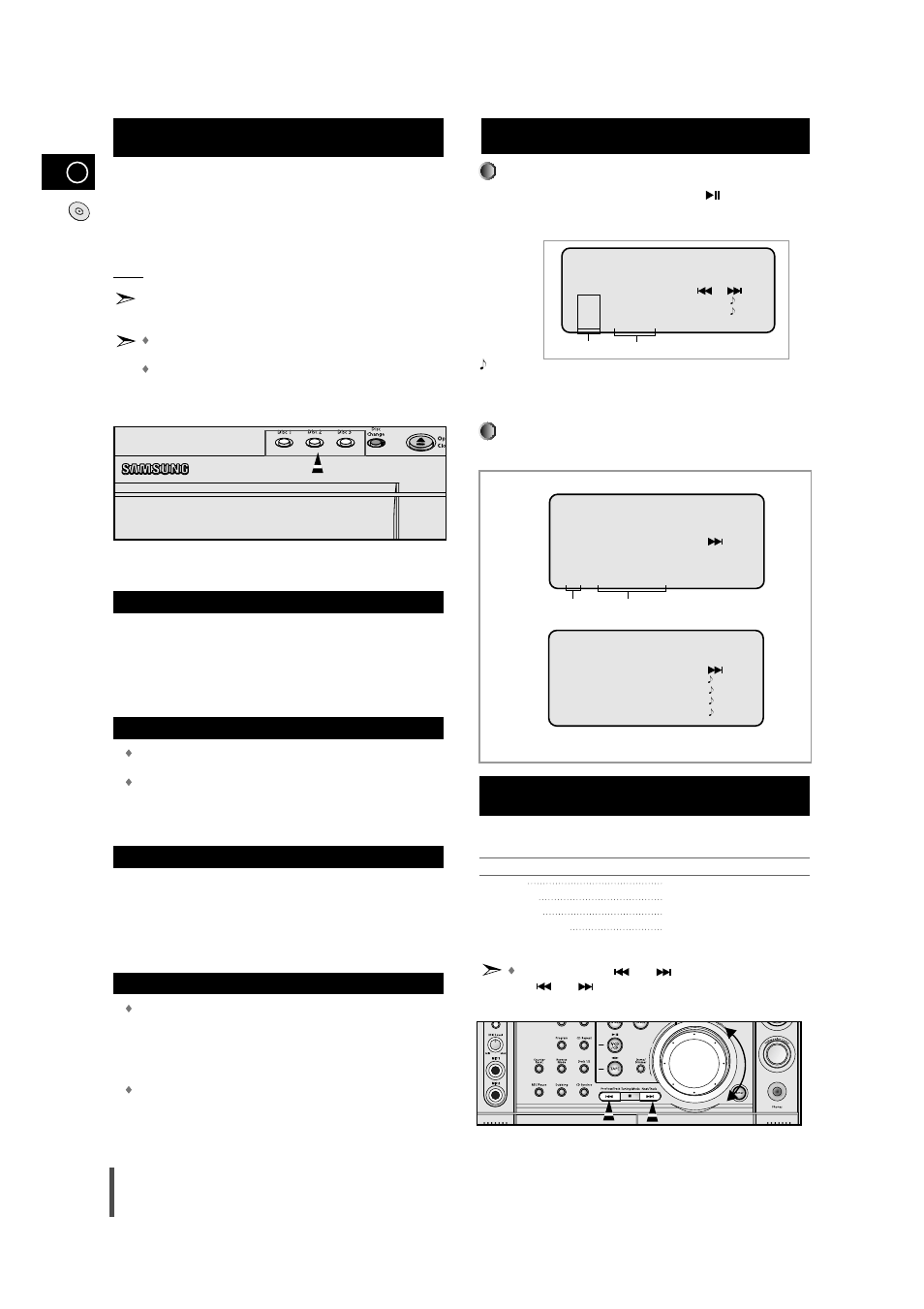 Selecting a cd in the disc changer, Mp3-cd playback, Selecting a track | What is mp3, File compatibility, How many mp3 files can a cd-r or cd-rw disc record, Regarding the playback of cd-r/rw | Samsung AH68-01236A User Manual | Page 12 / 28