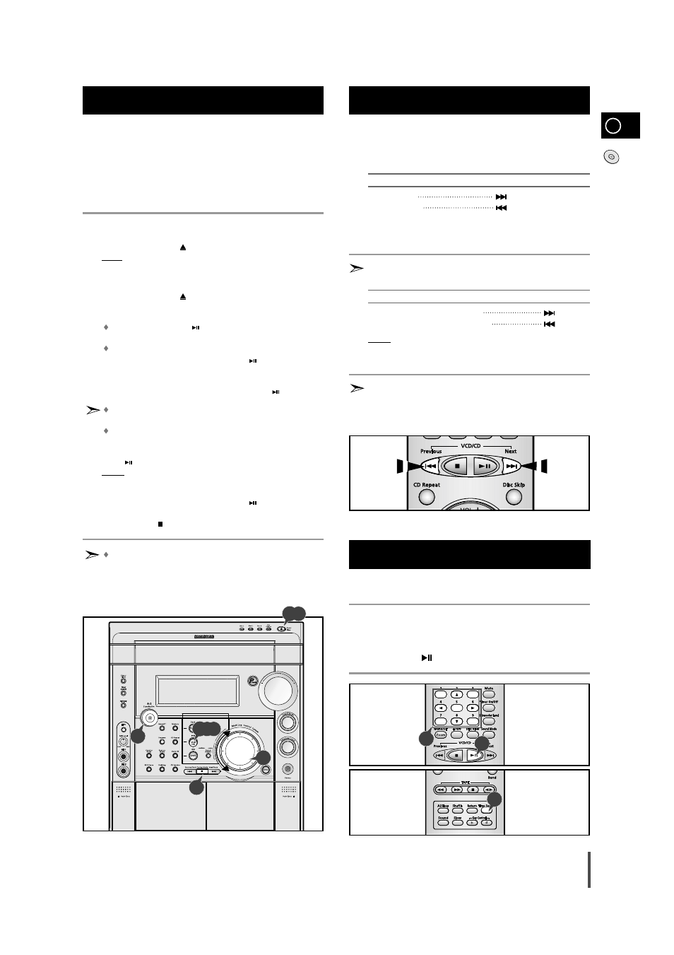 Video cd player playback, Search functions, Time search function | Search functions 1 2 3 | Samsung AH68-01236A User Manual | Page 15 / 28