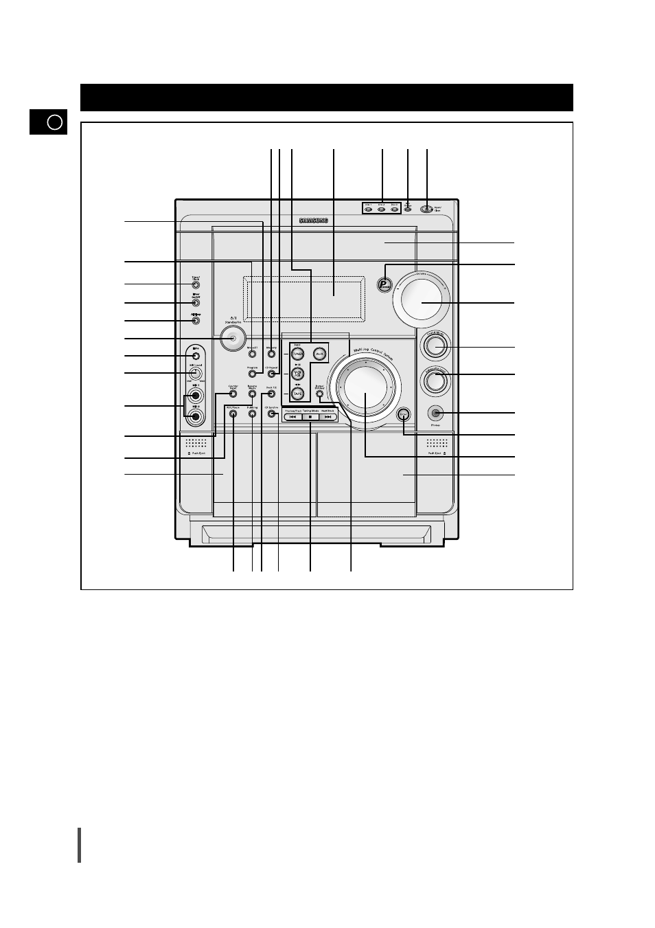 Installing your mini-compact system, Front panel view | Samsung AH68-01236A User Manual | Page 4 / 28