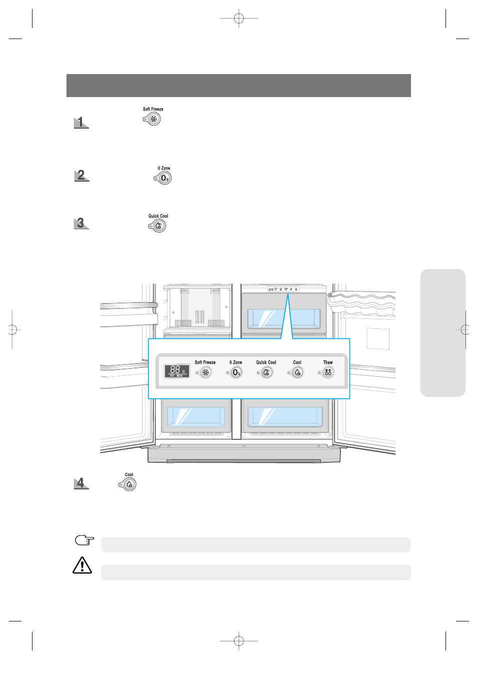 Coolselect zonetm drawer guide (optional), Coolselect zone, Drawer guide (optional) | Opera ting instr uctions | Samsung DA68-01453B User Manual | Page 14 / 38