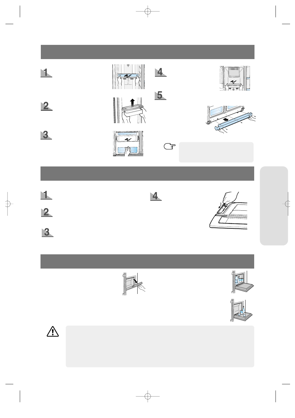 Removing the freezer accessories, Removing the refrigerator accessories, Beverage station tm (optional) | Beverage station, Optional), Opera ting instr uctions | Samsung DA68-01453B User Manual | Page 16 / 38