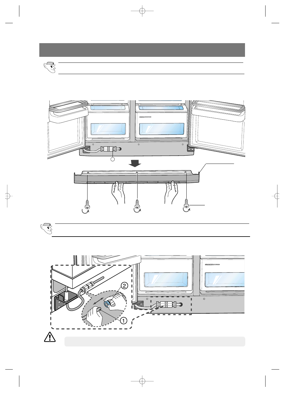 Removing the front leg cover | Samsung DA68-01453B User Manual | Page 21 / 38