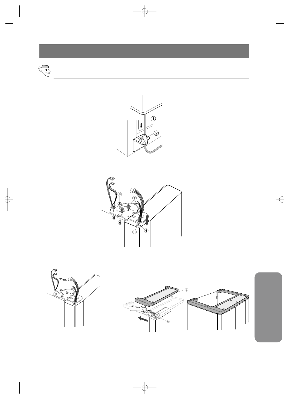 Reattaching the refrigerator doors, Inst alla tion instr uctions, Reattaching the freezer door | Samsung DA68-01453B User Manual | Page 24 / 38