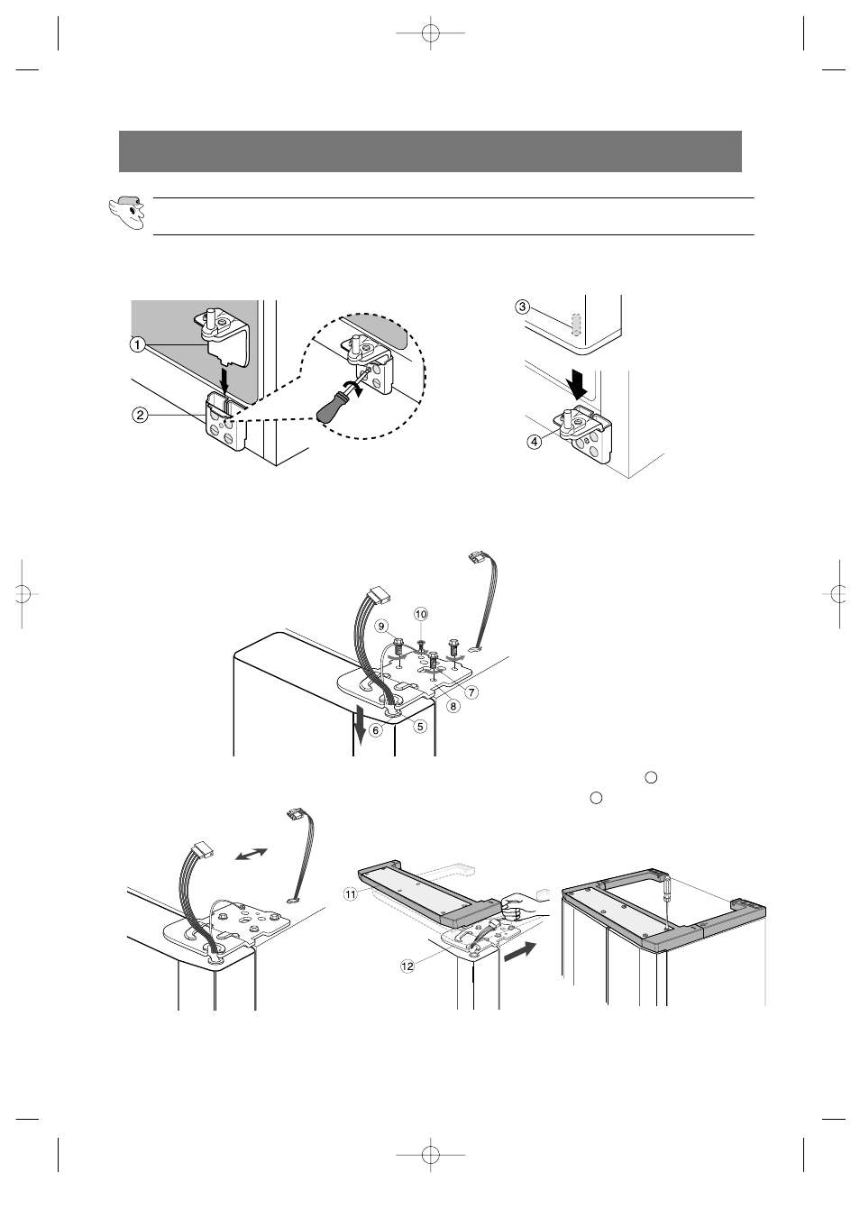 Reattaching the refrigerator doors, Reattaching the refrigerator door | Samsung DA68-01453B User Manual | Page 25 / 38