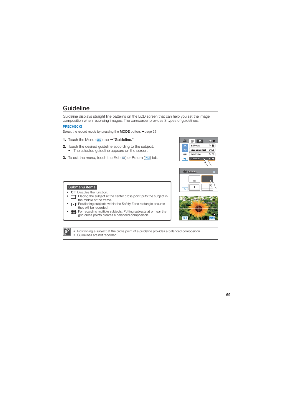 Guideline | Samsung HMX-H204BN User Manual | Page 81 / 145