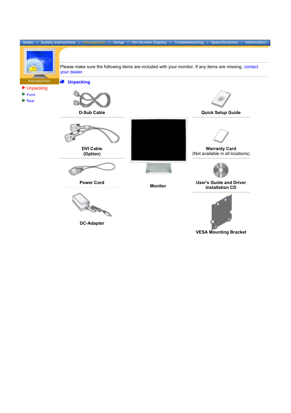 Syncmaster 172x | Samsung 172x User Manual | Page 10 / 69