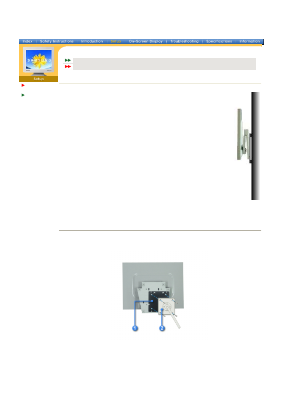 Using the stand | Samsung 172x User Manual | Page 17 / 69
