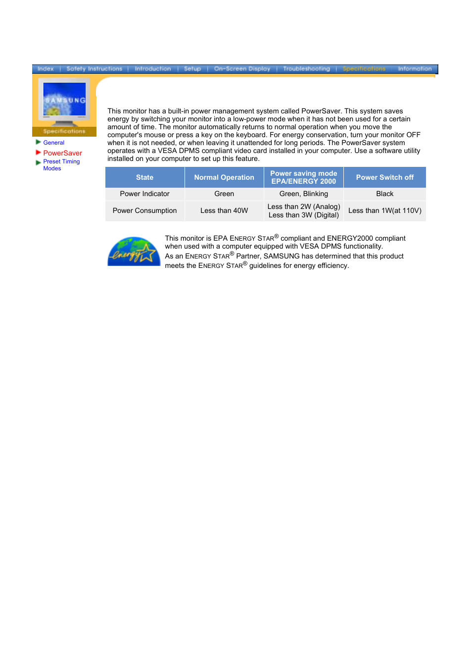 Syncmaster 172x | Samsung 172x User Manual | Page 53 / 69