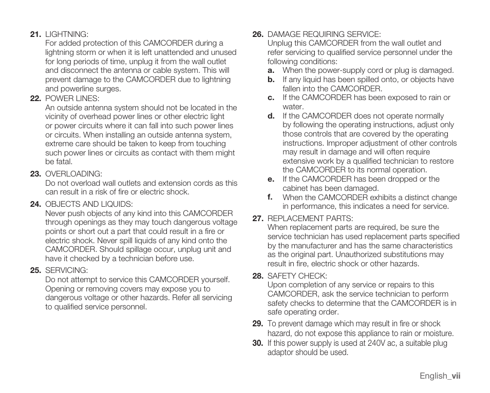 Samsung HMX-U100 User Manual | Page 7 / 102