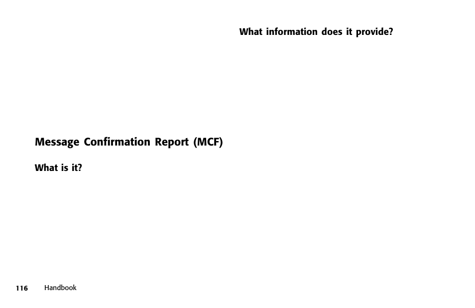 Message confirmation report (mcf) | Samsung 5400 User Manual | Page 116 / 184