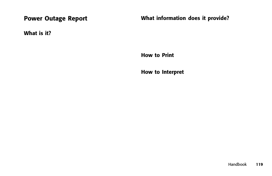 Power outage report | Samsung 5400 User Manual | Page 119 / 184