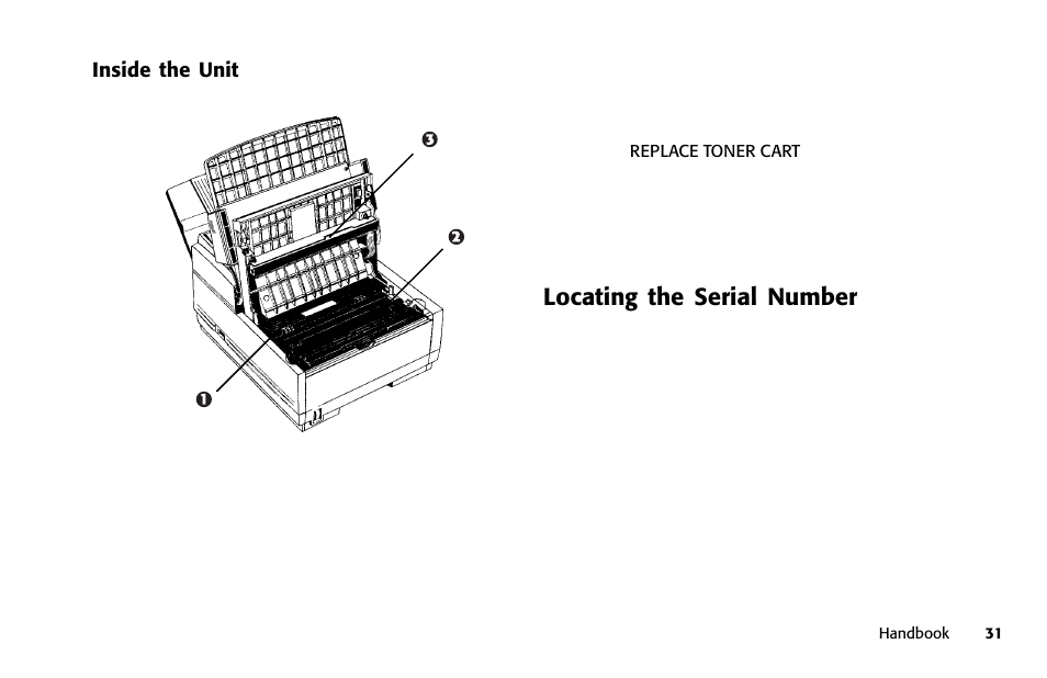 Locating the serial number | Samsung 5400 User Manual | Page 31 / 184