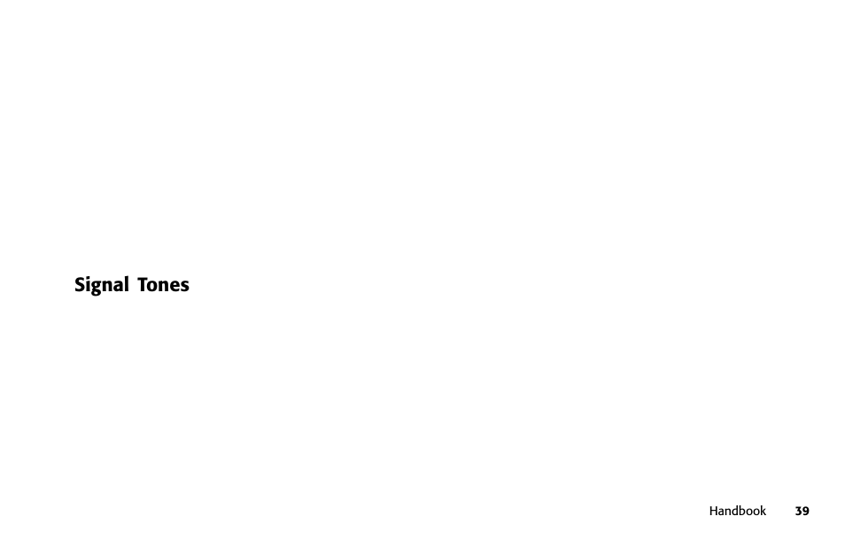Signal tones | Samsung 5400 User Manual | Page 39 / 184