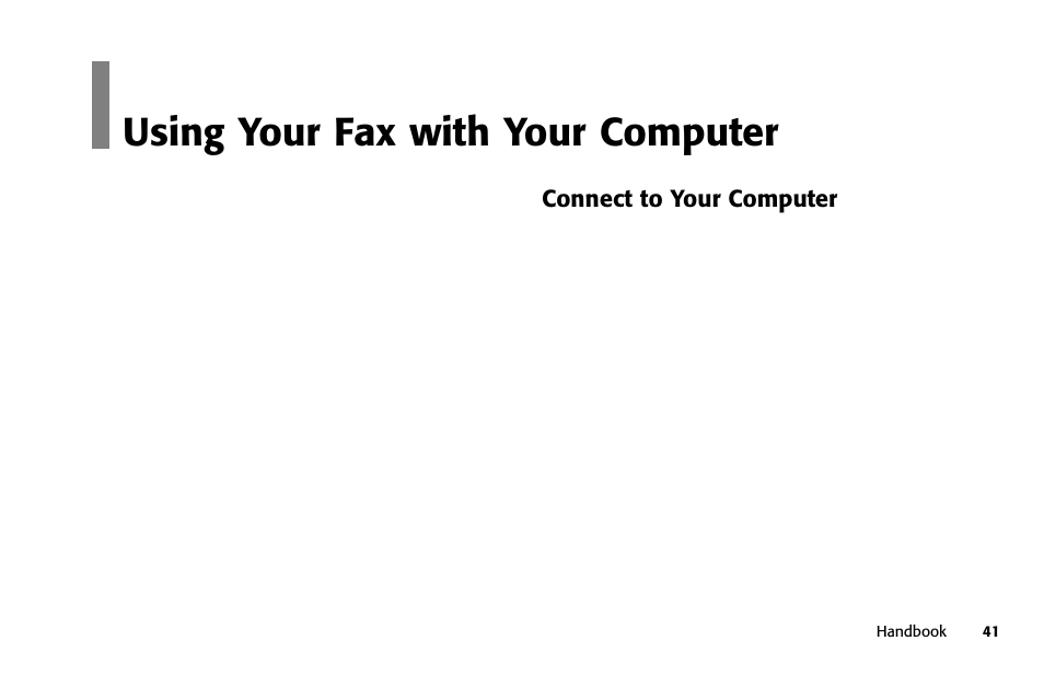 Overview, Using your fax with your computer | Samsung 5400 User Manual | Page 41 / 184
