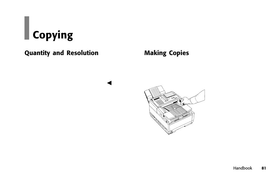 Overview, Copying | Samsung 5400 User Manual | Page 81 / 184