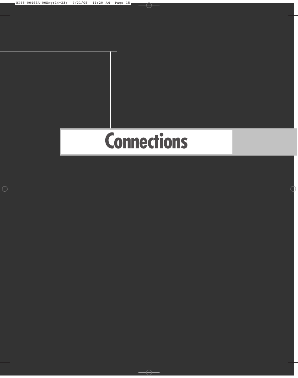 Connections | Samsung HL-R6164W User Manual | Page 15 / 96
