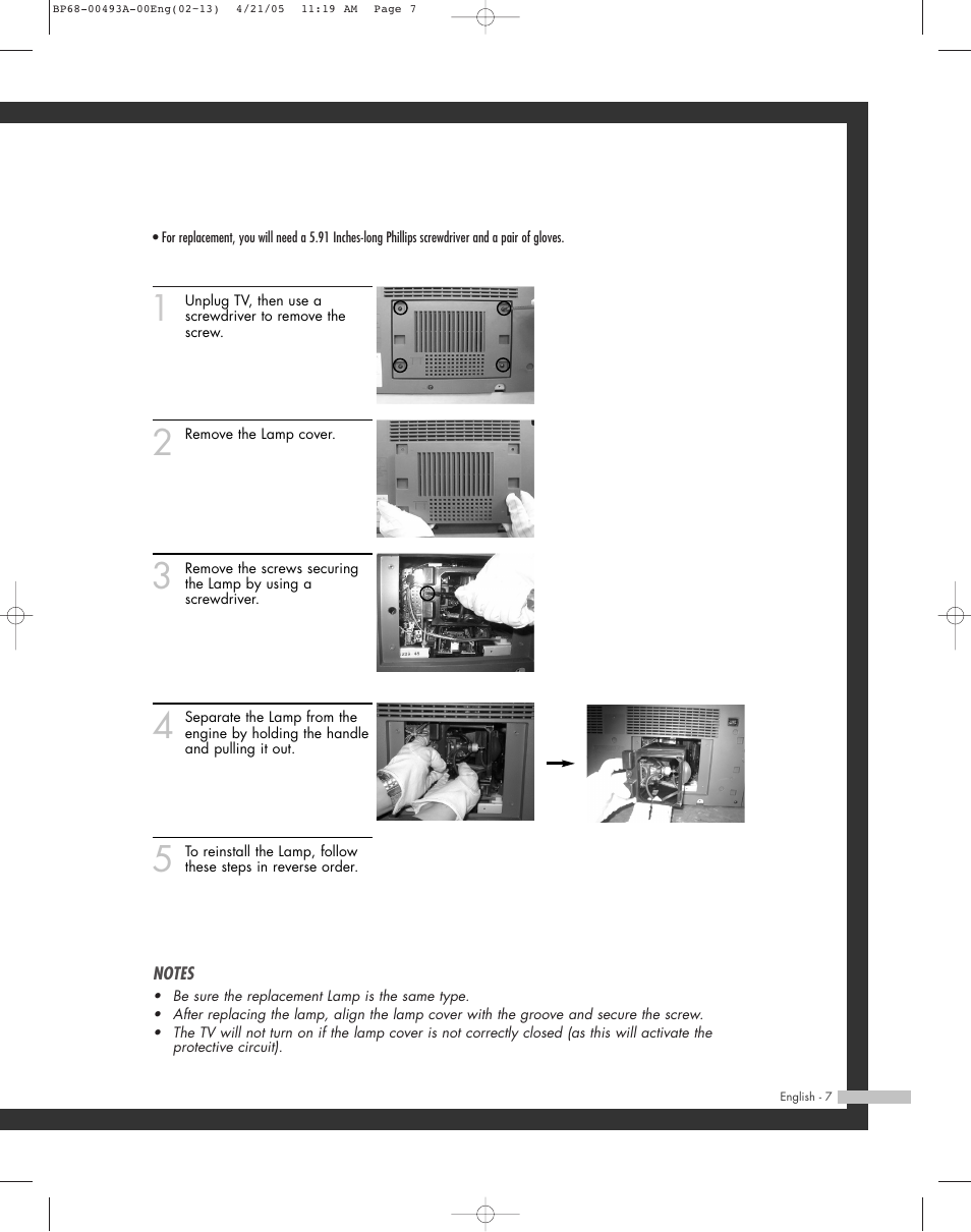 Samsung HL-R6164W User Manual | Page 7 / 96