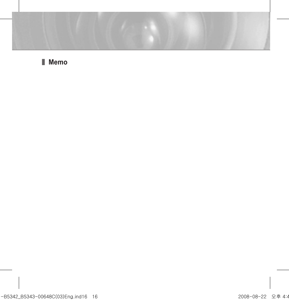 Samsung SCC-B5342 User Manual | Page 16 / 16