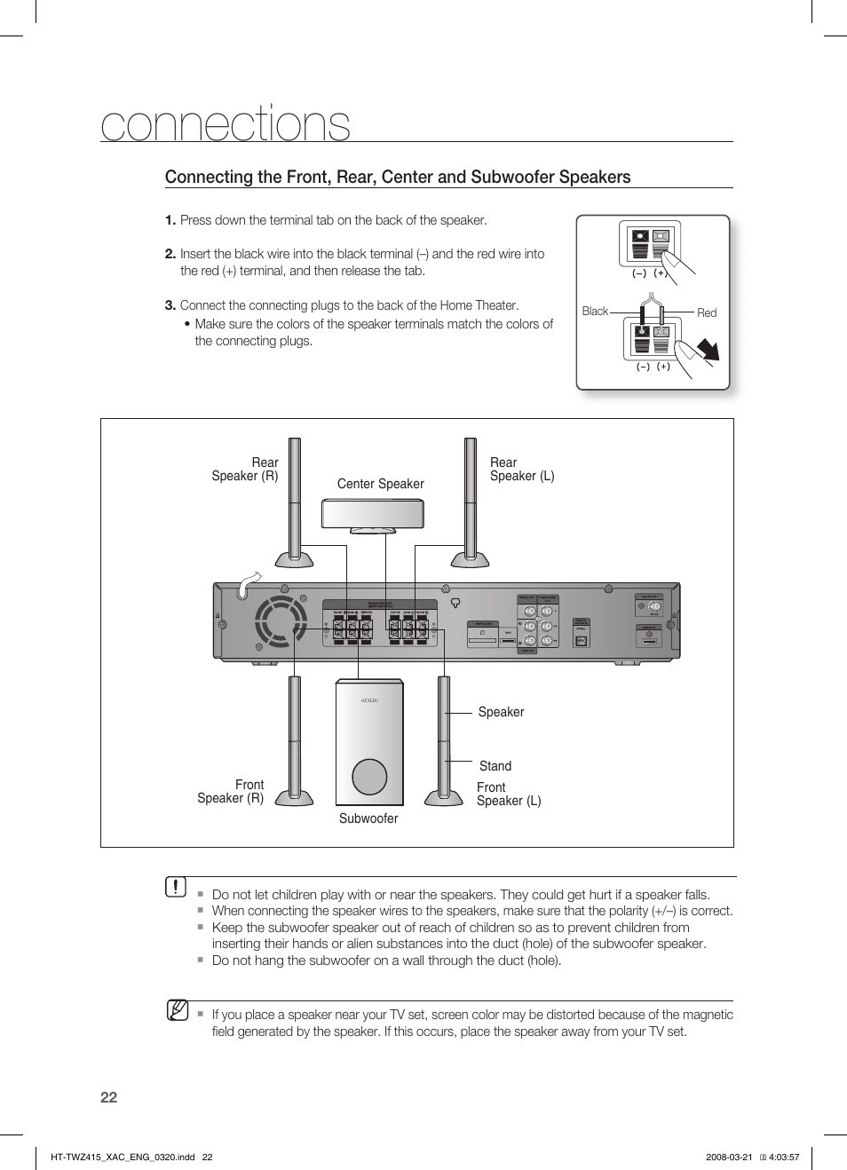 Connections | Samsung AH68-02047N User Manual | Page 22 / 75