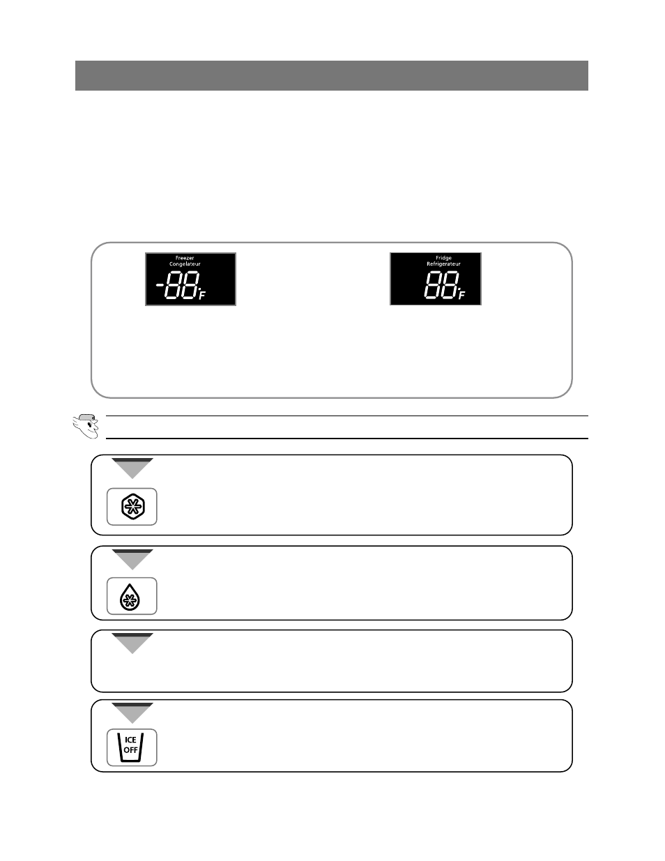 Controlling the freezer and fridge temperatures | Samsung RB195ZA** User Manual | Page 8 / 20