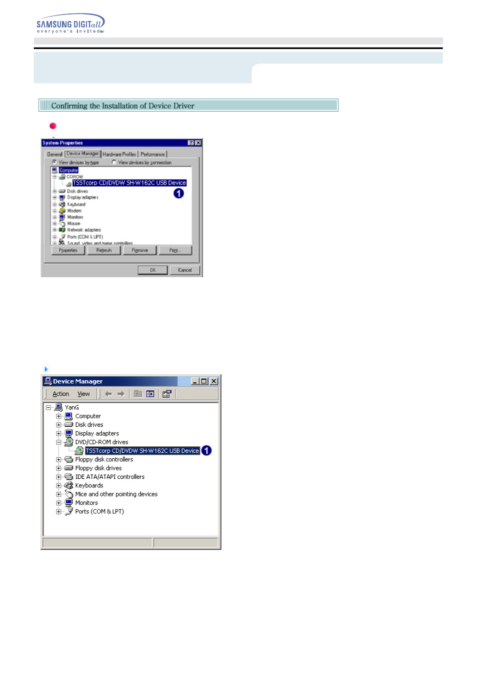 Firmware update and confirming the installation | Samsung Blu-ray Player User Manual | Page 16 / 27