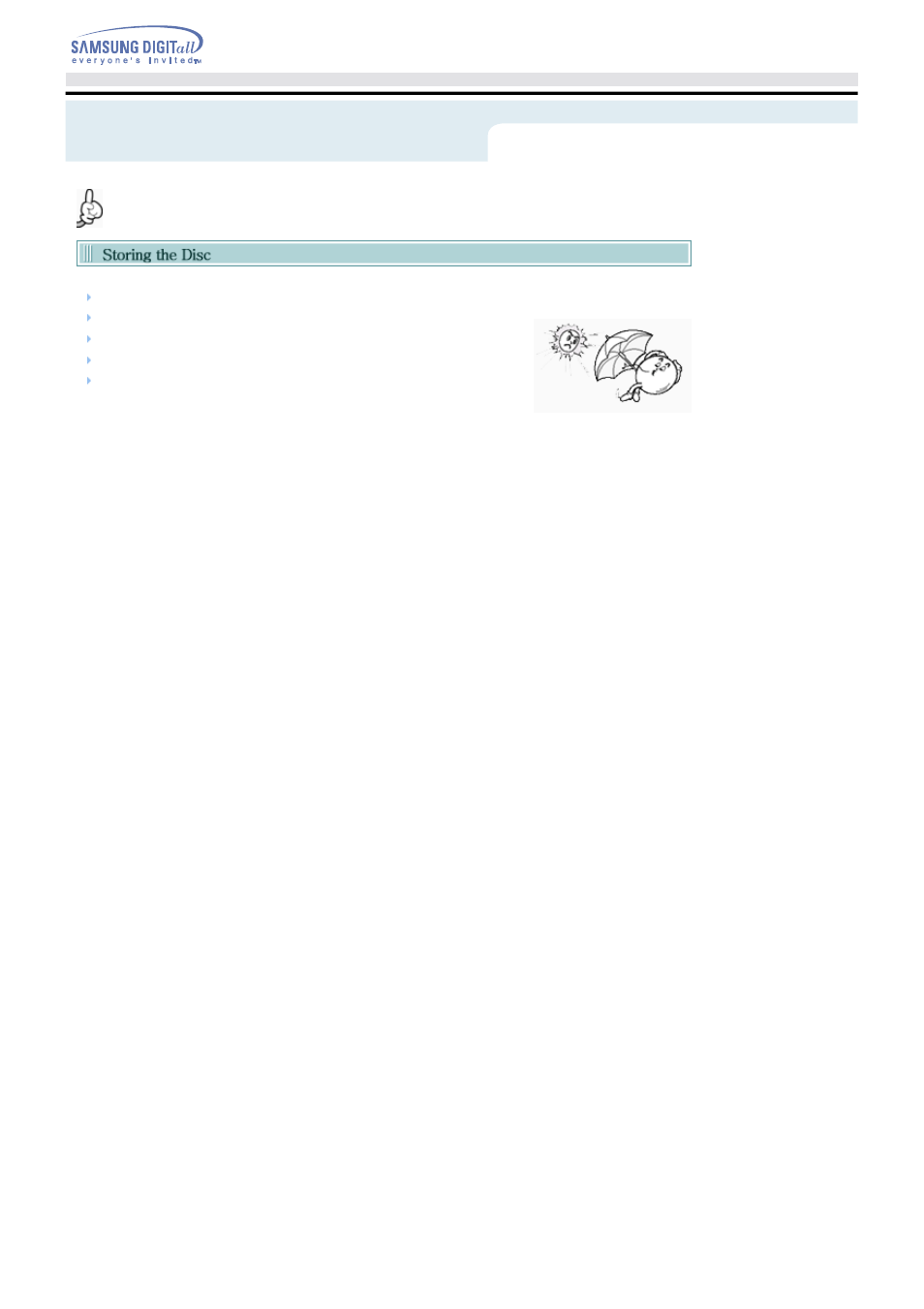 Storing/cleaning disc | Samsung Blu-ray Player User Manual | Page 21 / 27