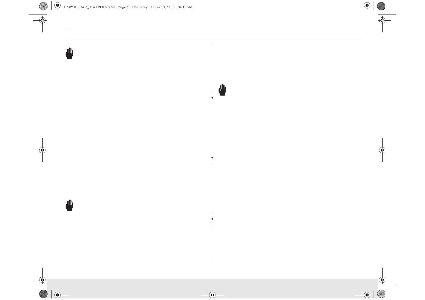 Hese, Nstructions, Warning | Recautions to, Void, Ossible, Xposure to, Xcessive, Icrowave, Nergy | Samsung MW1030WA User Manual | Page 2 / 36