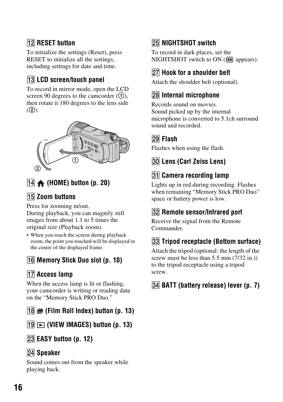 Samsung HDR-CX6EK User Manual | Page 16 / 36