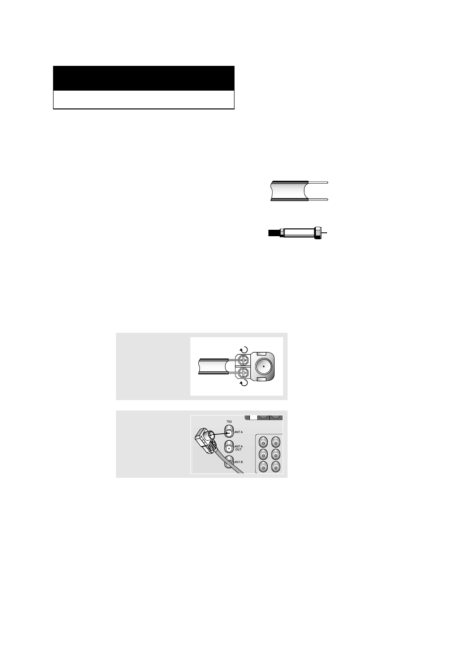 Connecting vhf and uhf antennas | Samsung HCM4215W User Manual | Page 14 / 67