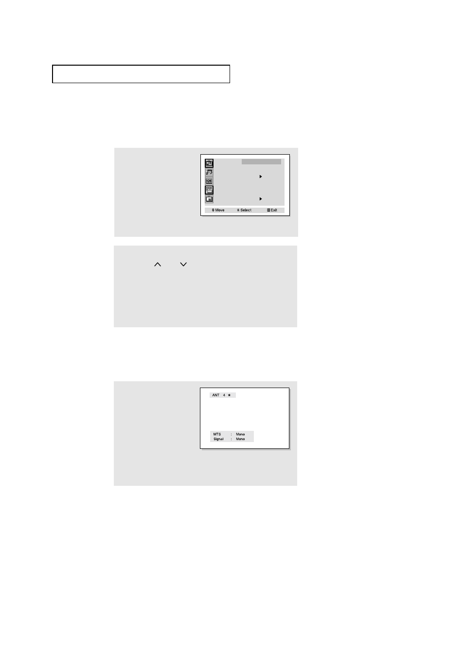 Viewing the menus and on-screen displays | Samsung HCM4215W User Manual | Page 28 / 67