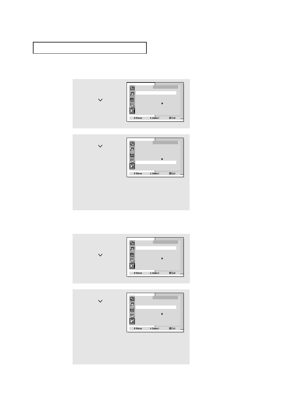 Selecting a signal source (external a/v) for pip | Samsung HCM4215W User Manual | Page 54 / 67