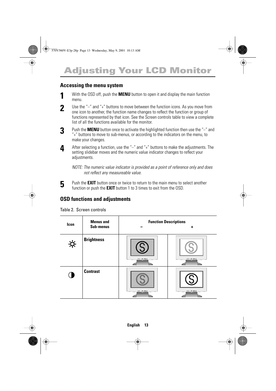 Adjusting your lcd monitor | Samsung 570VTFT User Manual | Page 15 / 33