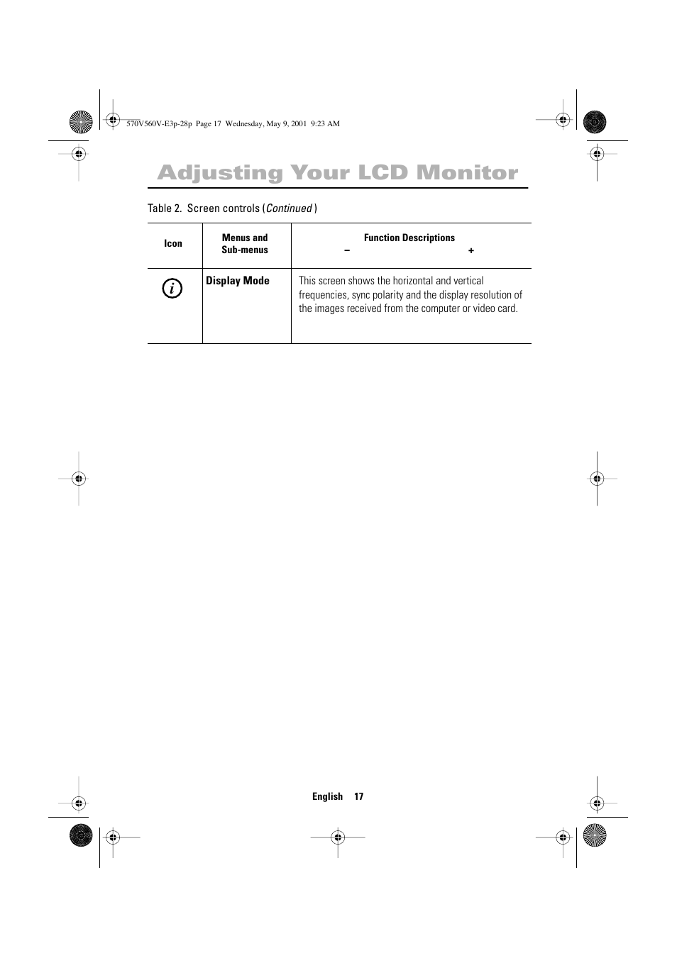 Adjusting your lcd monitor | Samsung 570VTFT User Manual | Page 19 / 33