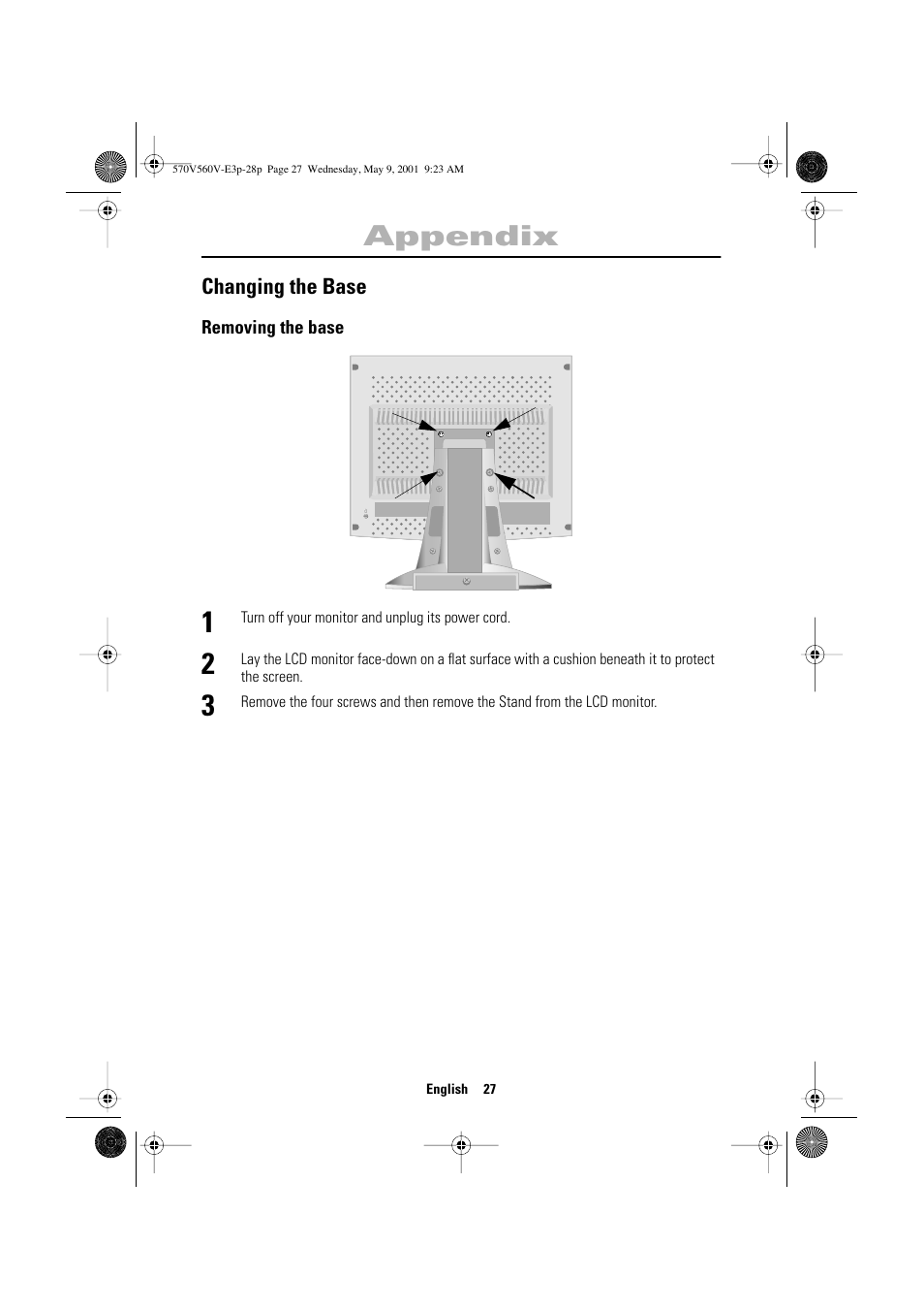 Appendix | Samsung 570VTFT User Manual | Page 29 / 33